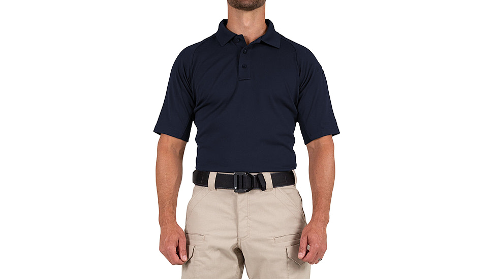 First Tactical Performance Short Sleeve Polo - Mens, Tall, Midnight Navy, 6XL, 112509-729-6XL-T