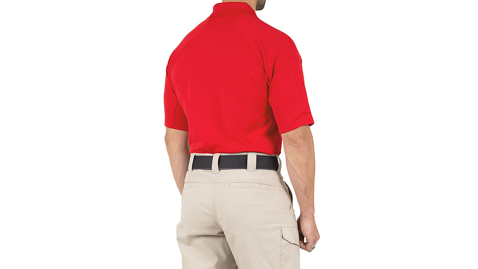 First Tactical Performance Short Sleeve Polo - Mens, Tall, Red, 5XL, 112509-400-5XL-T