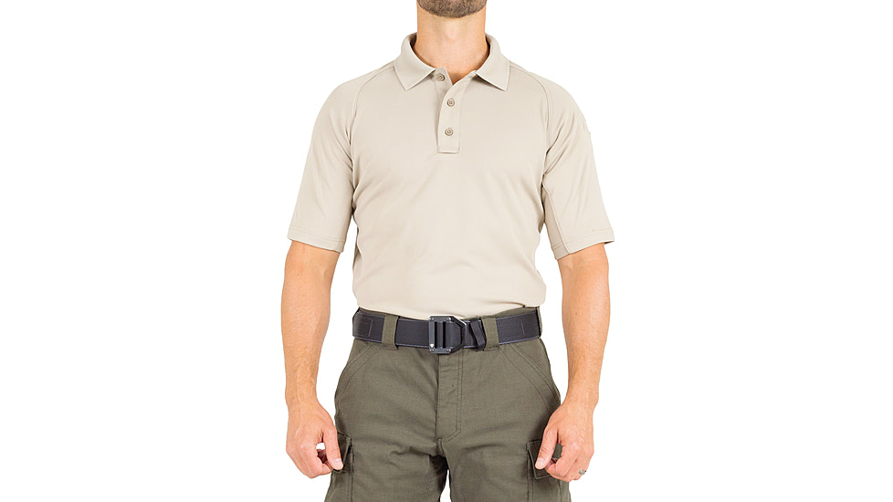 First Tactical Performance Short Sleeve Polo - Mens, Tall, Silver Tan, 6XL, 112509-065-6XL-T