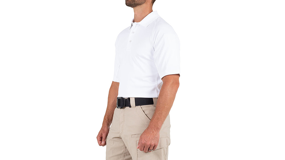 First Tactical Performance Short Sleeve Polo - Mens, Tall, White, 6XL, 112509-010-6XL-T