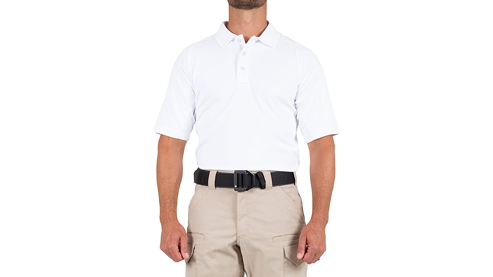 First Tactical Performance Short Sleeve Polo - Mens, Tall, White, 6XL, 112509-010-6XL-T