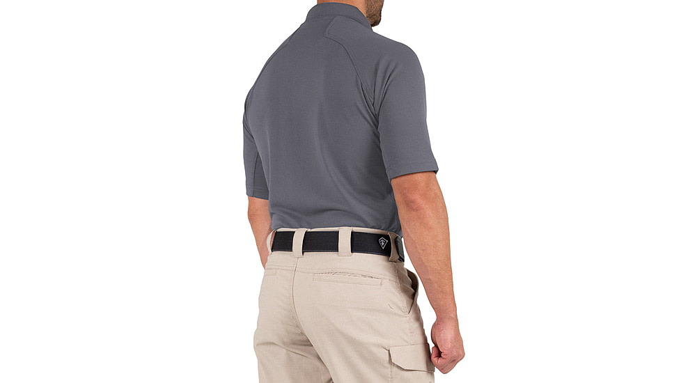 First Tactical Performance Short Sleeve Polo - Mens, Tall, Wolf Grey, 5XL, 112509-036-5XL-T