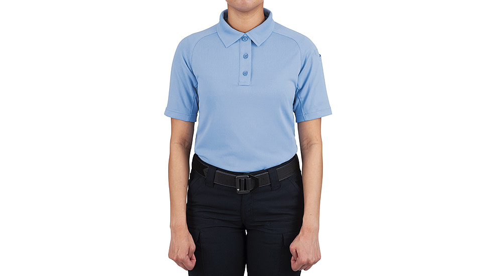 First Tactical Performance Short Sleeve Polo - Womens, Medium Blue, 3XL, 122509-781-3XL