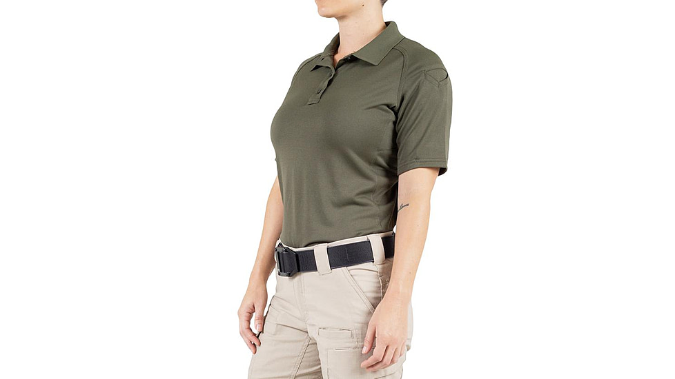 First Tactical Performance Short Sleeve Polo - Womens, OD Green, Extra Small, 122509-830-XS