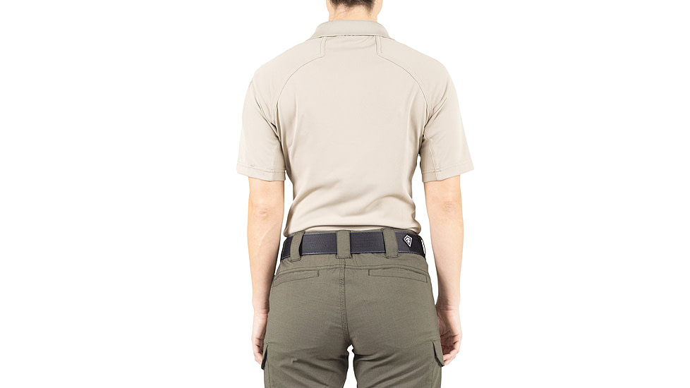 First Tactical Performance Short Sleeve Polo - Womens, Silver Tan, Small, 122509-065-S