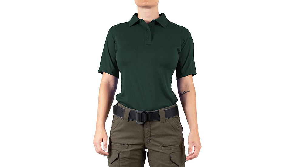 First Tactical Performance Short Sleeve Polo - Womens, Spruce Green, Extra Large, 122509-812-XL