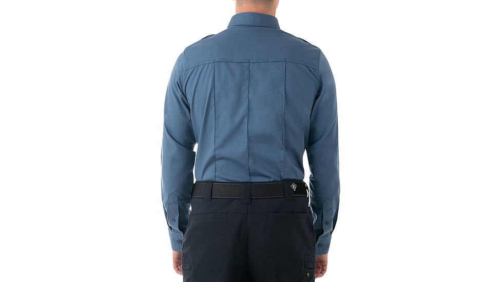 First Tactical Pro Duty Long Sleeve Shirt - Mens, French Blue, Tall/3XL, 111011-484-3XL-T