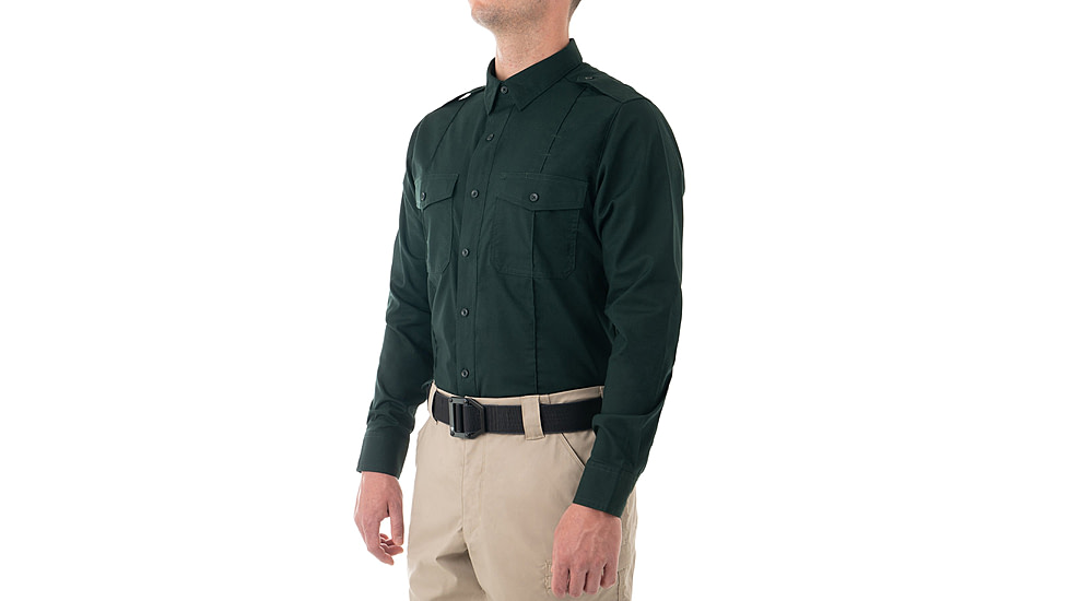 First Tactical Pro Duty Long Sleeve Shirt - Mens, Spruce Green, Tall/3XL, 111011-812-3XL-T
