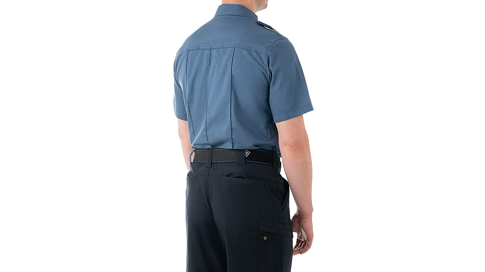 First Tactical Pro Duty Short Sleeve Shirt - Men's, Regular, French Blue, Large, 112001-484-L-R