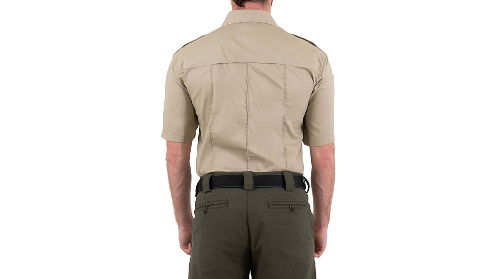 First Tactical Pro Duty Short Sleeve Shirt - Mens, Regular, Silver Tan, 4XL, 112001-065-4XL-R