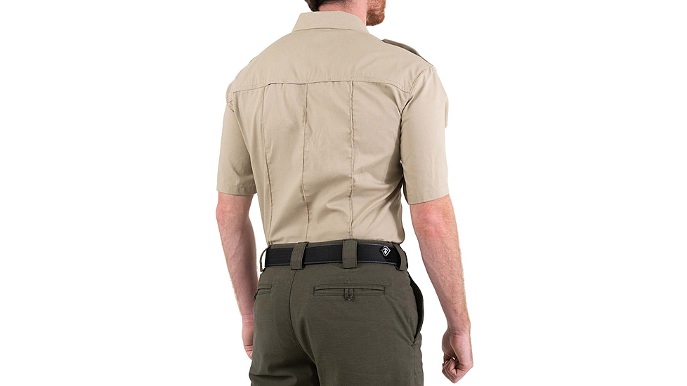First Tactical Pro Duty Short Sleeve Shirt - Mens, Regular, Silver Tan, 4XL, 112001-065-4XL-R