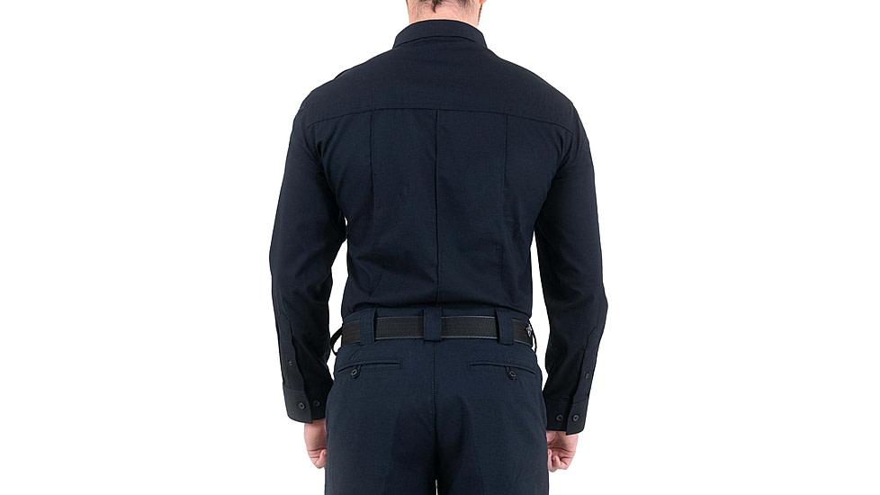 First Tactical Pro Duty Unifrom Long Sleeve Shirt - Mens, Regular, Midnight Navy, 2XL, 111011-729-XXL-R