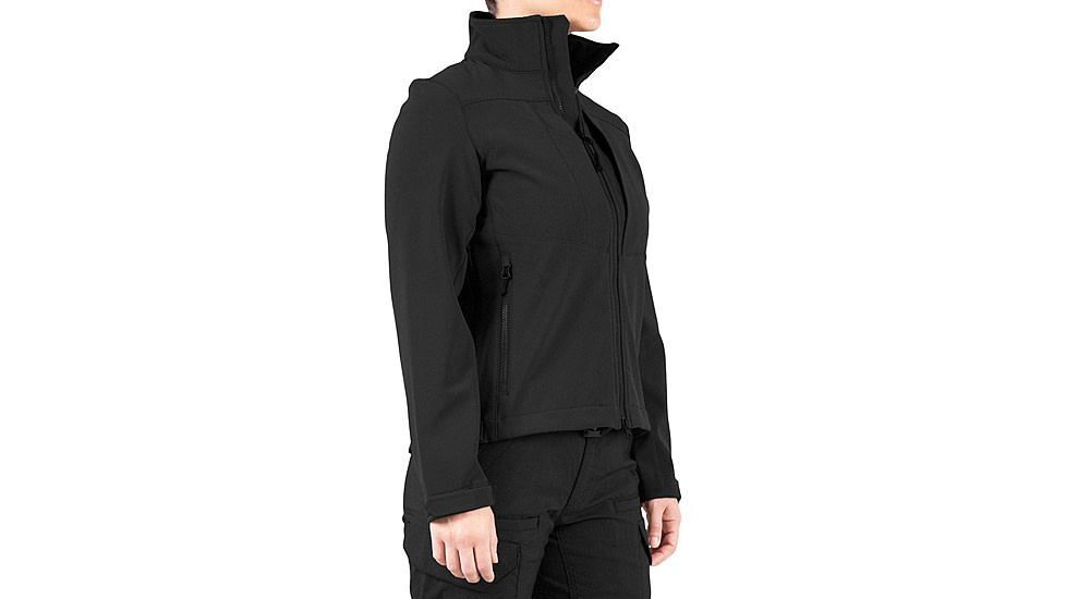 First Tactical Softshell Short Jacket - Womens, Black, Large, 128503-019-L