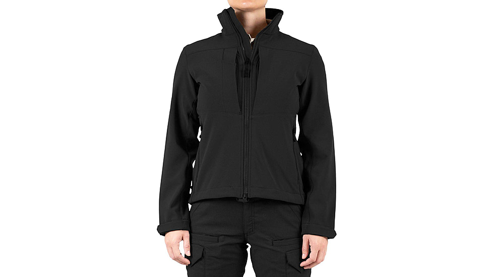 First Tactical Softshell Short Jacket - Womens, Black, Large, 128503-019-L