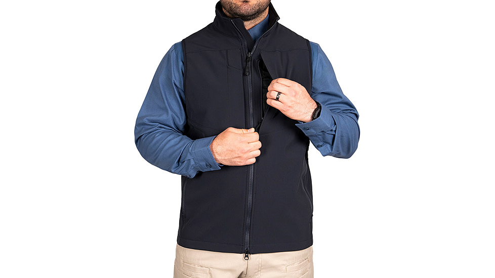 First Tactical Softshell Vest - Mens, Regular, Midnight Navy, Extra Small, 118004-729-XS-R