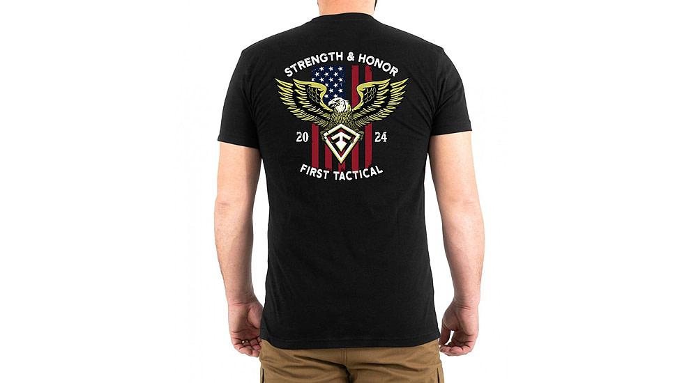 First Tactical Strength and Honor T-Shirt - Mens, Black, 2XL, 112559-019-XXL