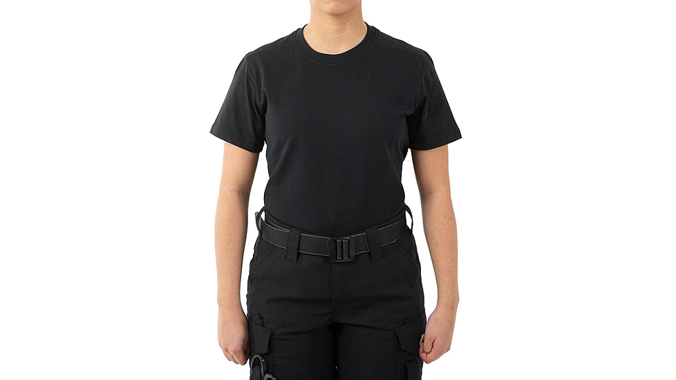 First Tactical Tactic Cotton Short Sleeve Tee - Womens, Black, Large, 122501-019-L
