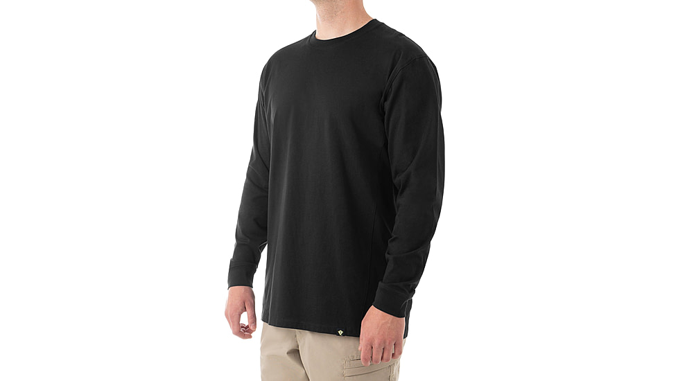 First Tactical Tactix Cotton Long Sleeve Tee - Mens, Black, 4XL, 111505-019-4XL