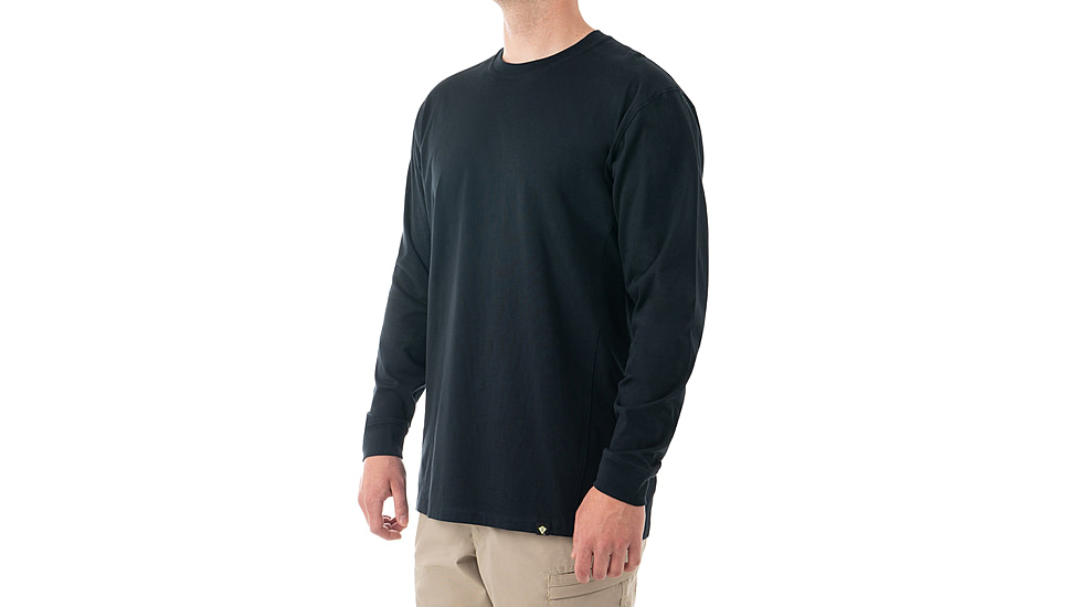 First Tactical Tactix Cotton Long Sleeve Tee - Mens, Midnight Blue, Extra Small, 111505-729-XS