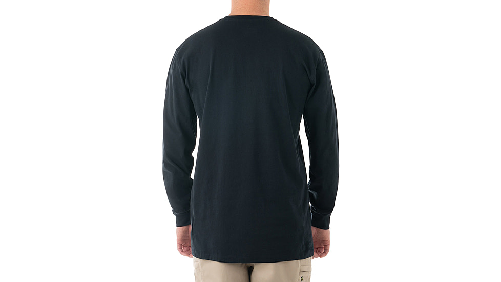First Tactical Tactix Cotton Long Sleeve Tee - Mens, Midnight Blue, Extra Small, 111505-729-XS