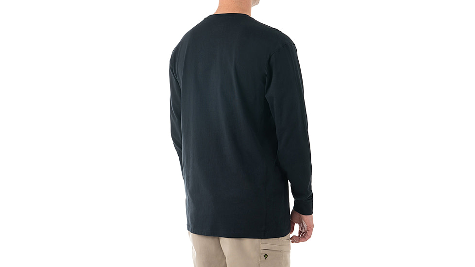 First Tactical Tactix Cotton Long Sleeve Tee - Mens, Midnight Blue, Extra Small, 111505-729-XS