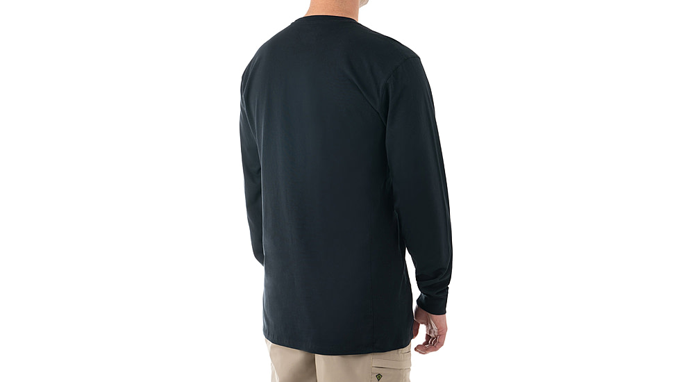 First Tactical Tactix Long Sleeve Chest Pocket T-Shirt - Mens, Midnight Blue, Regular/3XL, 111510-729-3XL