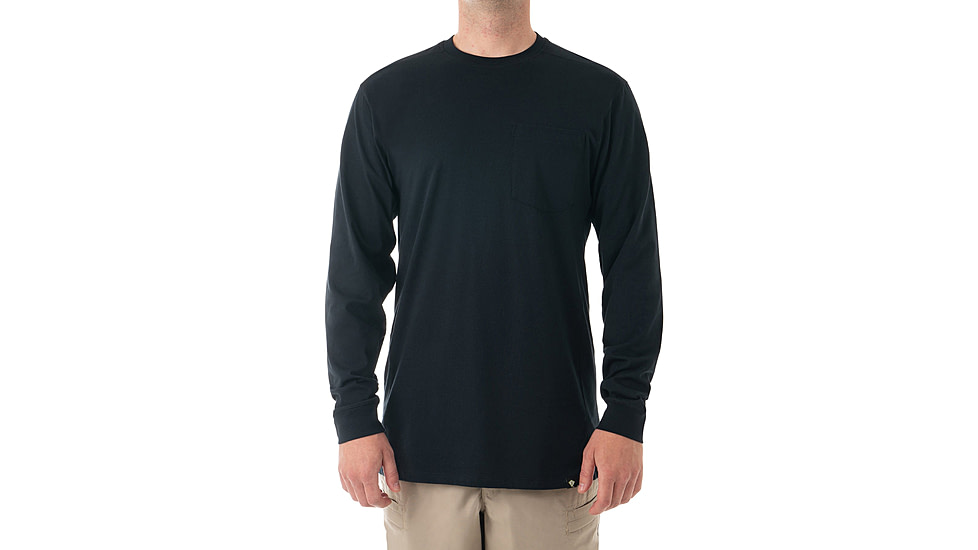 First Tactical Tactix Long Sleeve Chest Pocket T-Shirt - Mens, Midnight Blue, Regular/3XL, 111510-729-3XL