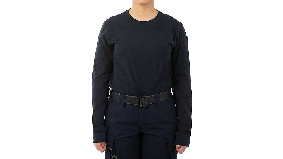 First Tactical Tactix Long Sleeve Pen Pocket T-Shirt - Womens, Midnight Blue, Large, 121508-729-L