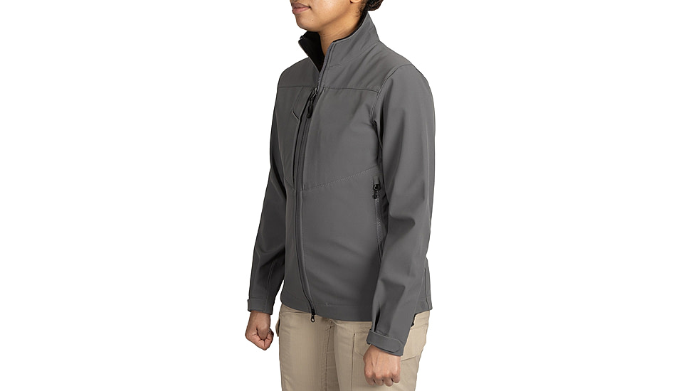 First Tactical Tactix Softshell Jacket - Womens, Wolf Grey, Large, 128501-036-L-R
