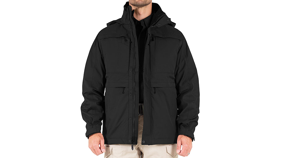 First Tactical Tactix System Parka - Mens, Tall, Black, Large, 118500-019-L-T