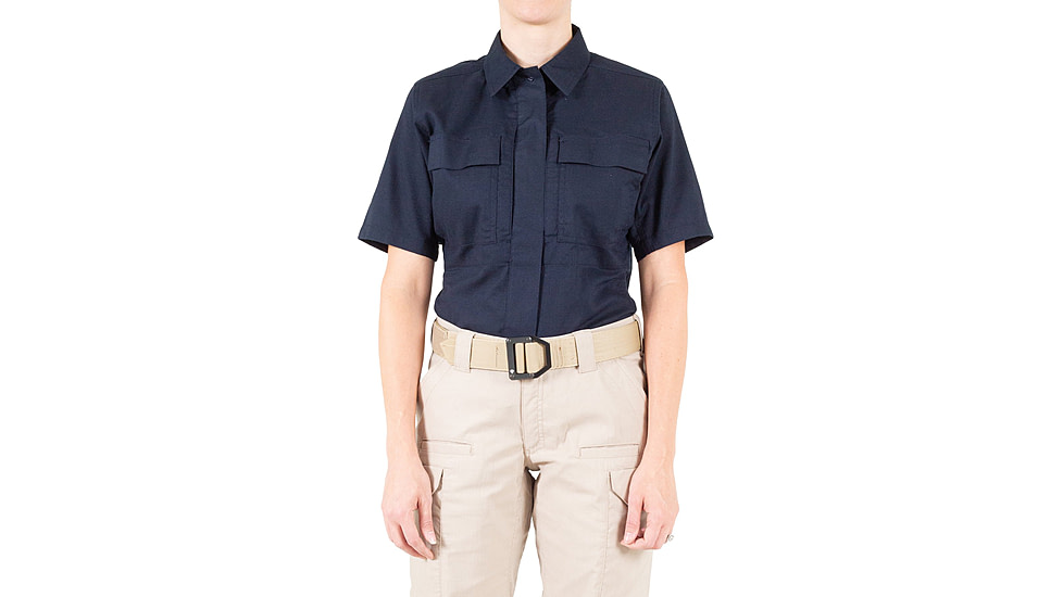 First Tactical V2 BDU Short Sleeve Shirt - Womens, Midnight Navy, Small, R, 122009-729-S-R