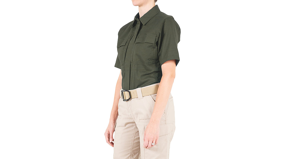 First Tactical V2 BDU Short Sleeve Shirt - Womens, OD Green, Extra Small, R, 122009-830-XS-R