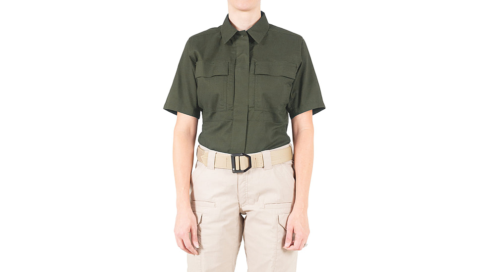 First Tactical V2 BDU Short Sleeve Shirt - Womens, OD Green, Extra Small, R, 122009-830-XS-R