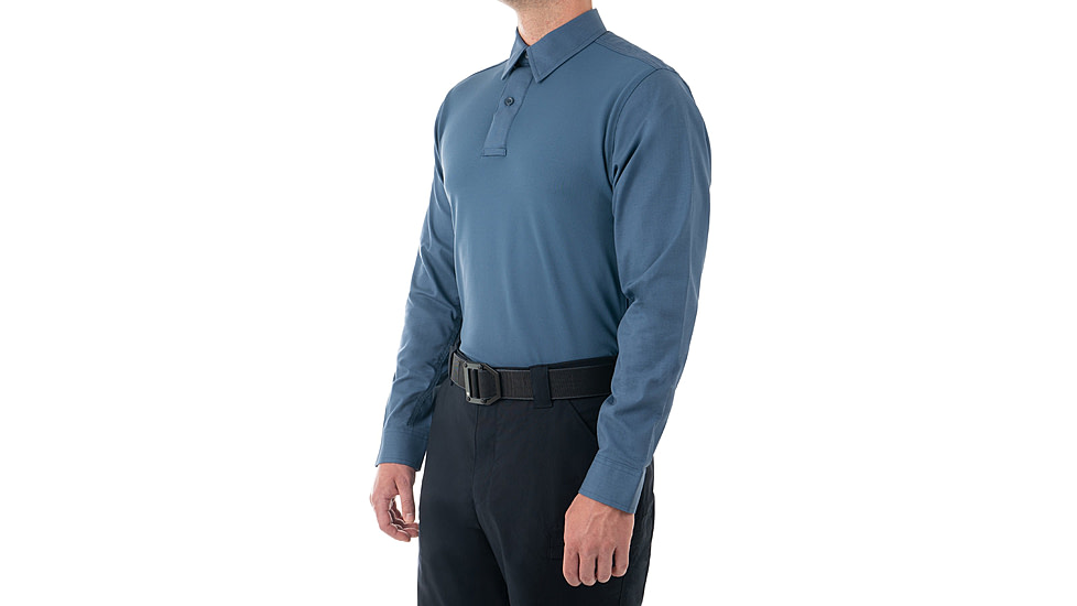 First Tactical V2 Pro Perf Long Sleeve Shirt - Mens, French Blue, Regular/3XL, 111015-484-3XL-R