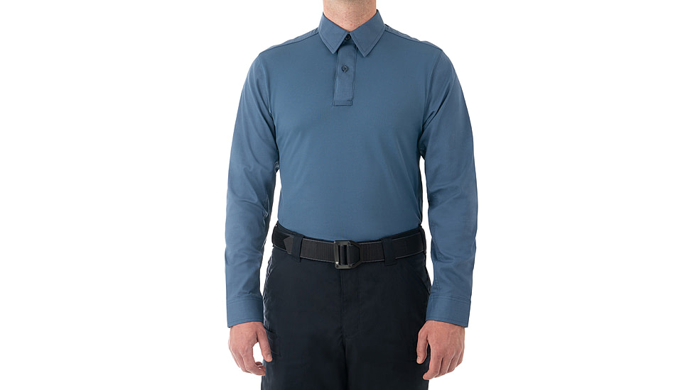 First Tactical V2 Pro Perf Long Sleeve Shirt - Mens, French Blue, Regular/3XL, 111015-484-3XL-R