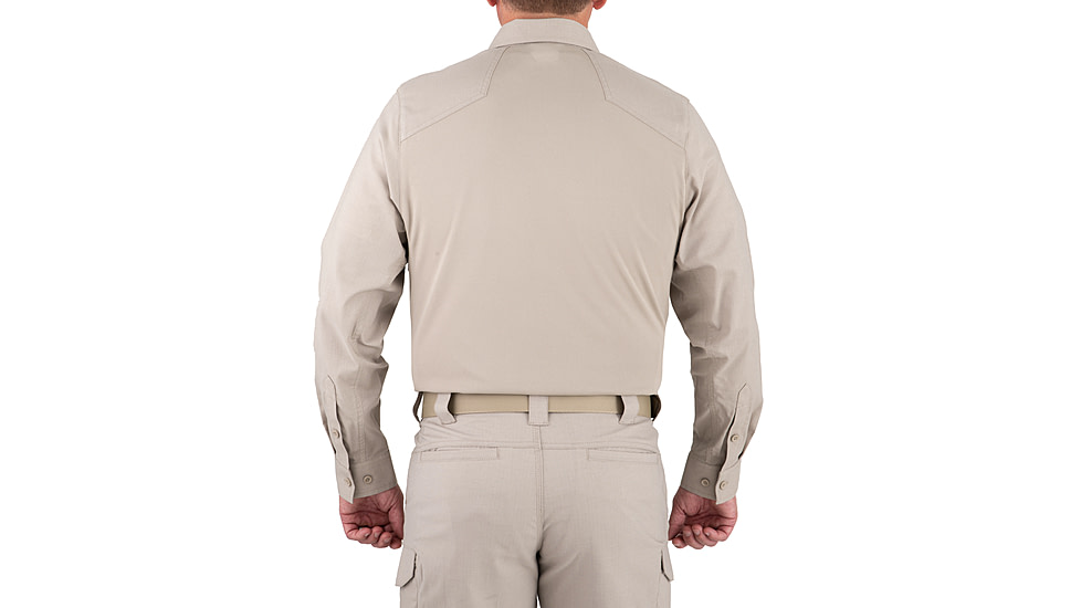 First Tactical V2 Pro Perf Long Sleeve Shirt - Men's, Regular, Silver Tan, Extra Small, 111015-065-XS-R