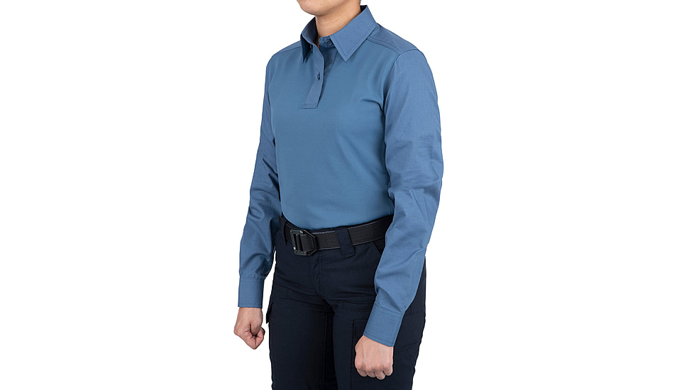 First Tactical V2 Pro Perf Long Sleeve Shirt - Womens, French Blue, Large, 121015-484-L-R