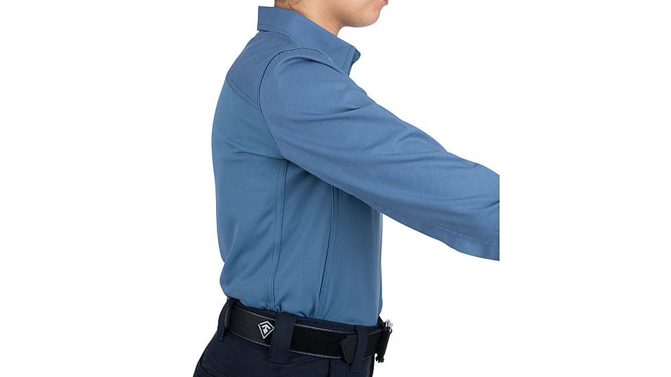 First Tactical V2 Pro Perf Long Sleeve Shirt - Womens, French Blue, Large, 121015-484-L-R