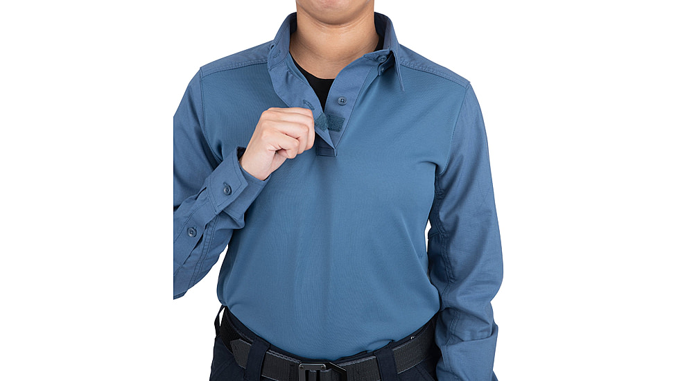First Tactical V2 Pro Perf Long Sleeve Shirt - Womens, French Blue, Large, 121015-484-L-R