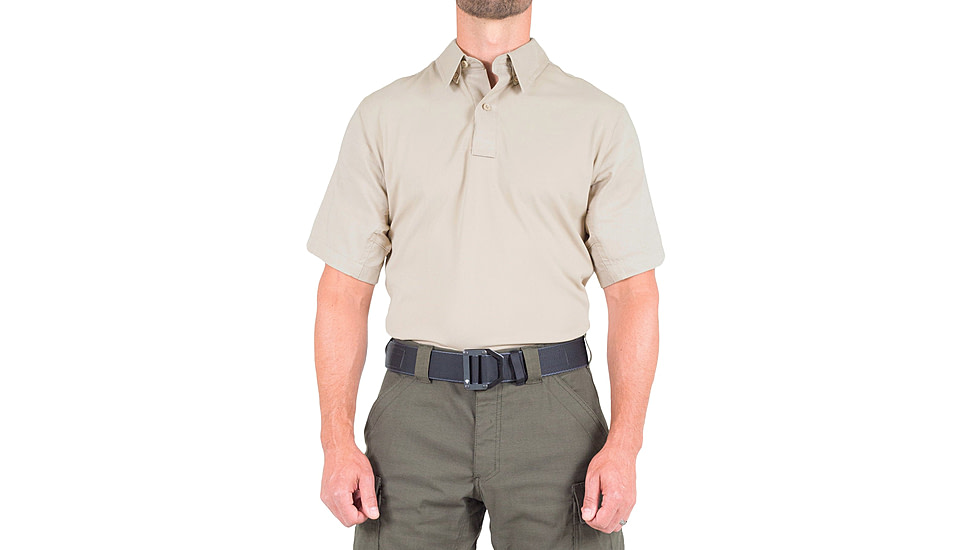 First Tactical V2 Pro Perf Short Sleeve Shirt - Men's, Regular, Silver Tan, Extra Small, 112012-065-XS-R