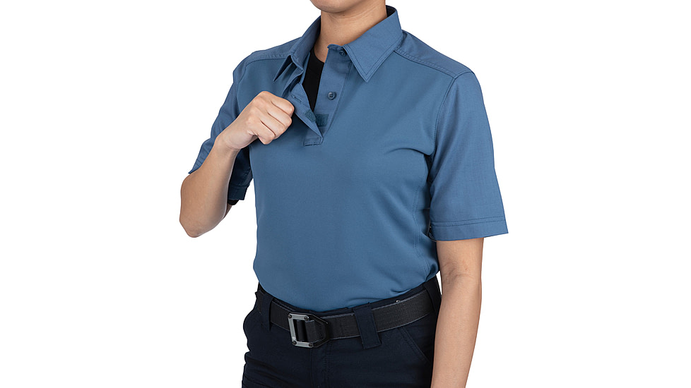 First Tactical V2 Pro Perf Short Sleeve Shirt - Womens, French Blue, Large, 122012-484-L-R