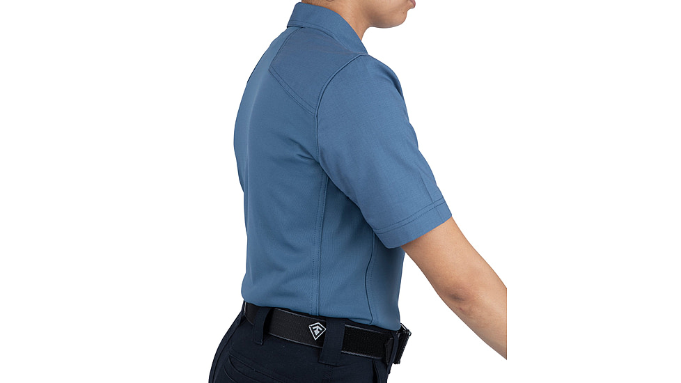 First Tactical V2 Pro Perf Short Sleeve Shirt - Womens, French Blue, Large, 122012-484-L-R