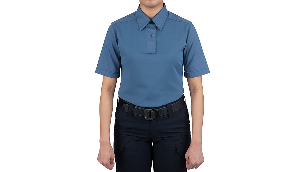 First Tactical V2 Pro Perf Short Sleeve Shirt - Womens, French Blue, Large, 122012-484-L-R