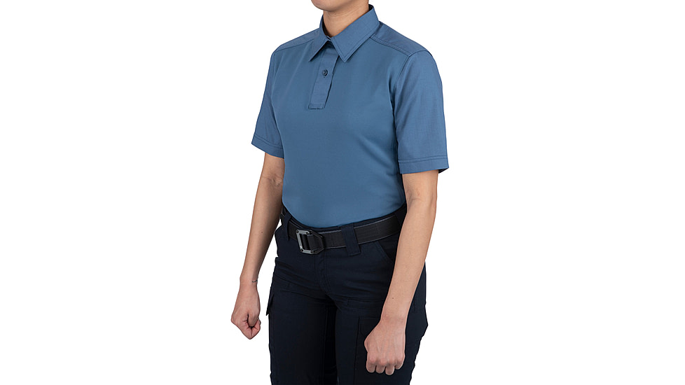 First Tactical V2 Pro Perf Short Sleeve Shirt - Womens, Tall, French Blue, Large, 122012-484-L-T