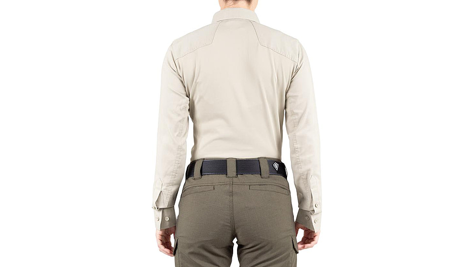 First Tactical V2 Pro Performance Long Sleeve Shirt - Womens, Khaki, Extra Small, R, 121015-055-XS-R