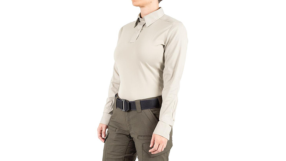 First Tactical V2 Pro Performance Long Sleeve Shirt - Womens, Khaki, Extra Small, R, 121015-055-XS-R