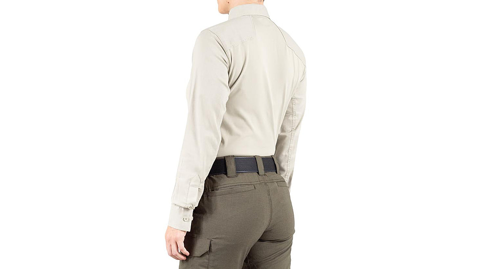 First Tactical V2 Pro Performance Long Sleeve Shirt - Womens, Khaki, Extra Small, R, 121015-055-XS-R