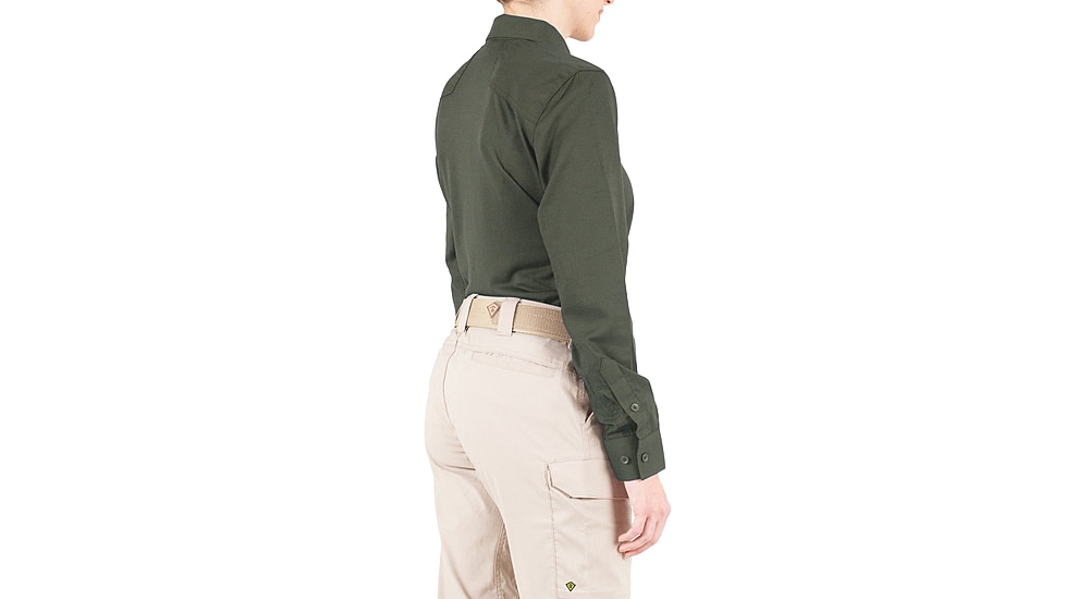 First Tactical V2 Pro Performance Long Sleeve Shirt - Womens, OD Green, Small, R, 121015-830-S-R