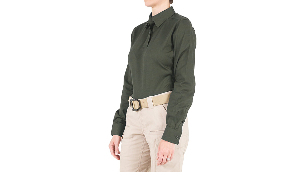 First Tactical V2 Pro Performance Long Sleeve Shirt - Womens, OD Green, Small, R, 121015-830-S-R
