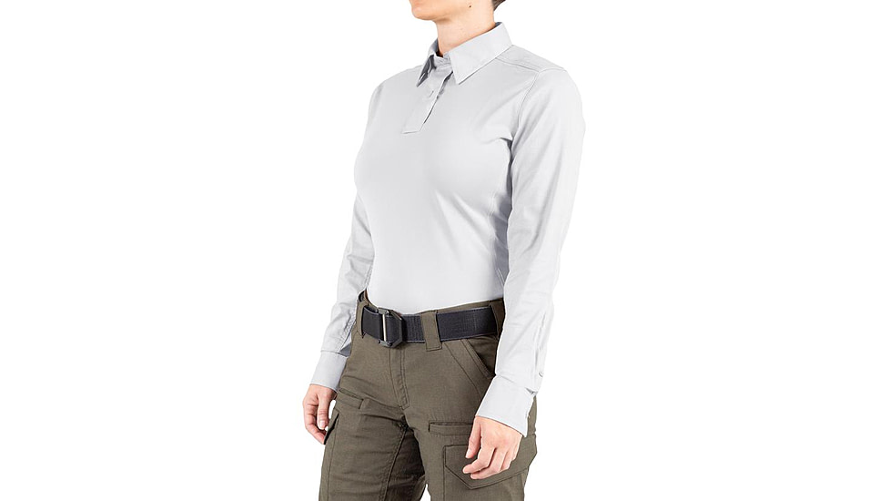 First Tactical V2 Pro Performance Long Sleeve Shirt - Womens, White, Large, R, 121015-010-L-R